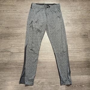 Gym Shark Joggers Womens Medium Gray Pants Stretchy Drawstring Workout Fitness
